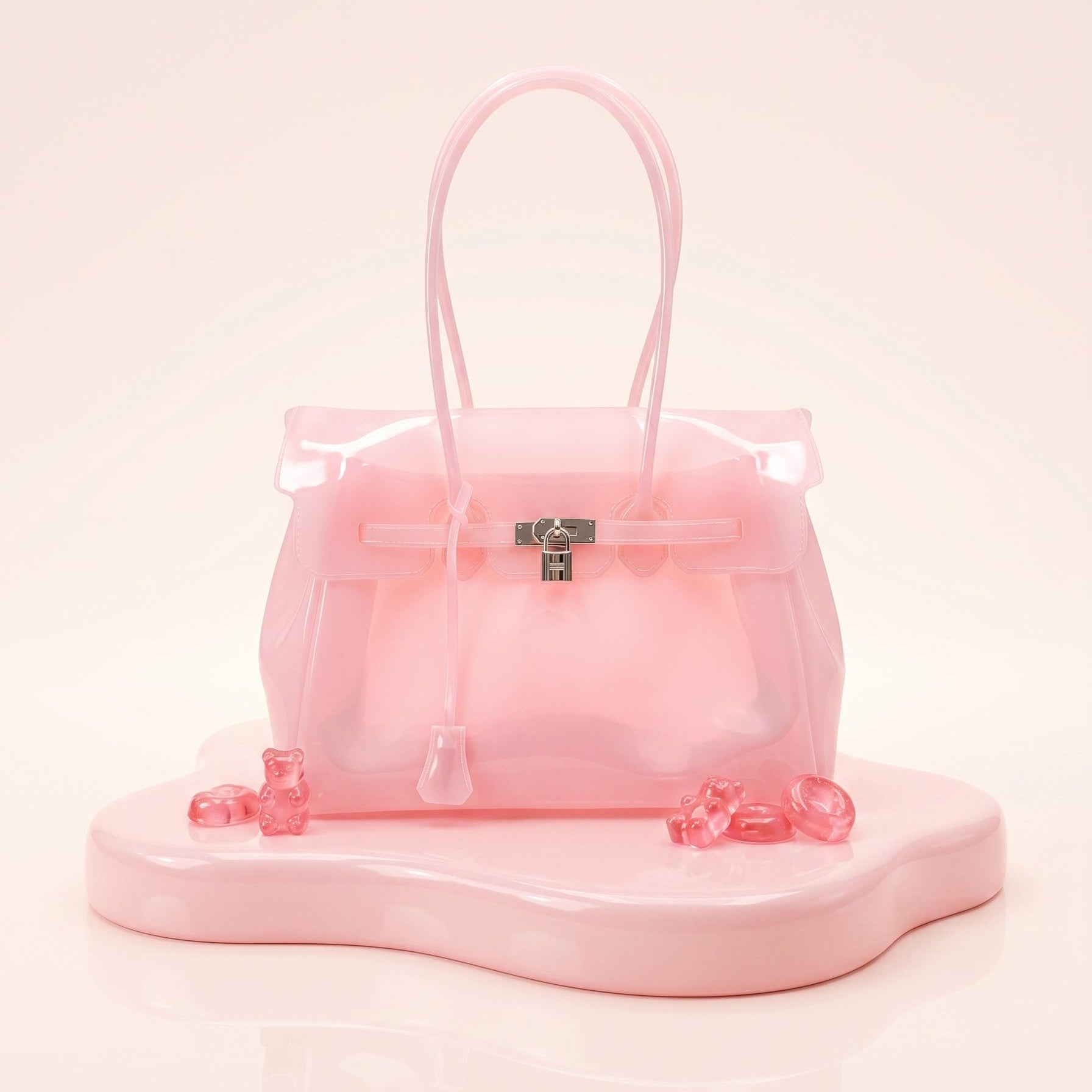 Sac KIKI en gelée translucide pastel